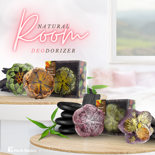 Herb Basics Natural Room Deodorizer ถ่านไม้ไผ่ดูดกลิ่น ดับกลิ่นไม่พึงประสงค์ภายในบ้าน