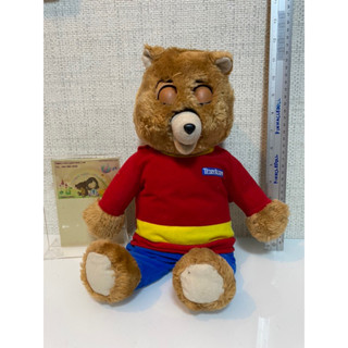 ตุ๊กตาหมีวินเทจ เล่นเทปได้ Teddy Ruxpin vintage สภาพ80% เครื่องยังติด ของแท้