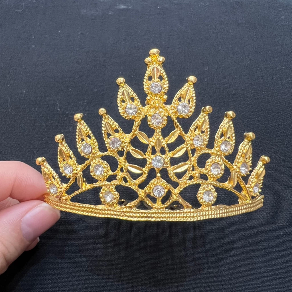 fashionjewelry มงกุฎพลอยหลากสี เครื่องประดับชุดไทย
