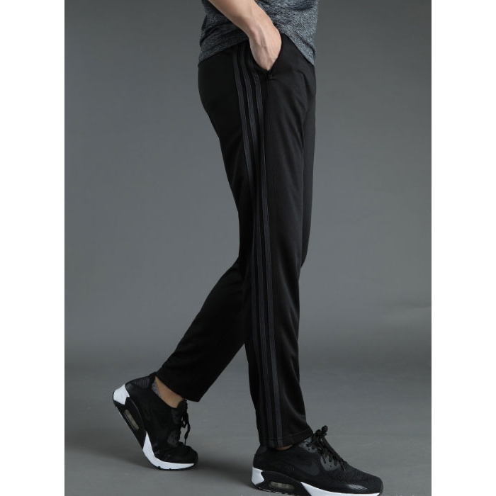 ส่งจากไทย🎯กางเกงวอร์มดำ 3แถบเทาดำ รุ่น 092 ชาย/หญิง มีไซ้ส์ให้เลือก - รูปที่ 2