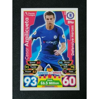 การ์ดฟุตบอล MEGA TIN MATCH ATTAX 2017/18 SOCCER CARDS