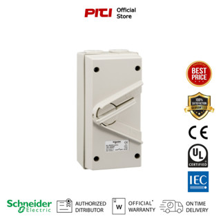 Schneider Concept WHD Waterproof Isolator Switches สวิตช์สำหรับแยกวงจร IP66 ชนิดกันน้ำ ขนาด 2P (20,35,63A) สีเทา