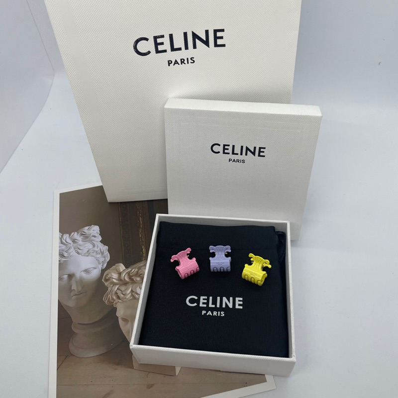 Sale CL กิ๊บซีลีน กิ๊บจิ๋วของยัยน้อง มาแล้ว สีพาสเทล น่ารัก มินิมอล ตัวกิ๊บทำจากเหล็กเคลือบสี พร้อมโลโก้ของ งานสวย