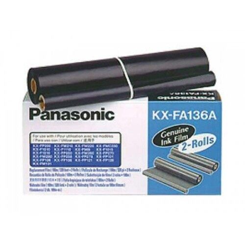 KX-FA136A ฟิล์มแฟกซ์ (ของแท้) PANASONIC รุ่น KX-F1010/1110/KX-FP105/302/KX-FM131 (กล่อง 2 ม้วน)