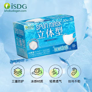 พร้อมส่ง ISDG SPUN MASK3D30ชิ้น กล่องฟ้า