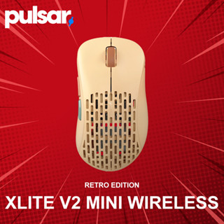 เมาส์เกมมิ่งไร้สาย Pulsar รุ่น Xlite V2 Mini Wireless (Retro Edition) ประกันศูนย์ 2 ปี