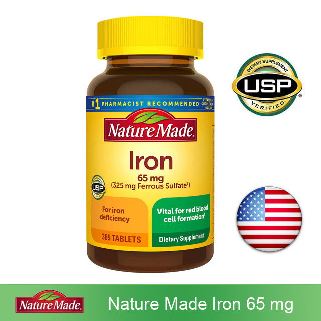 (Exp.11/2025)Nature Made Iron 65 mg 365 Tablets