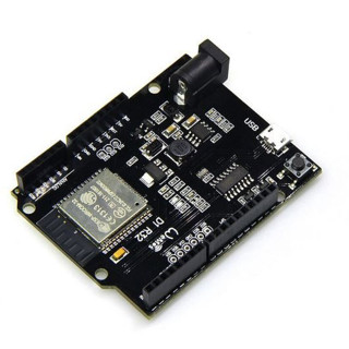 Wemos D1 R32 is an Arduino Uno form factor ESP32 dev board