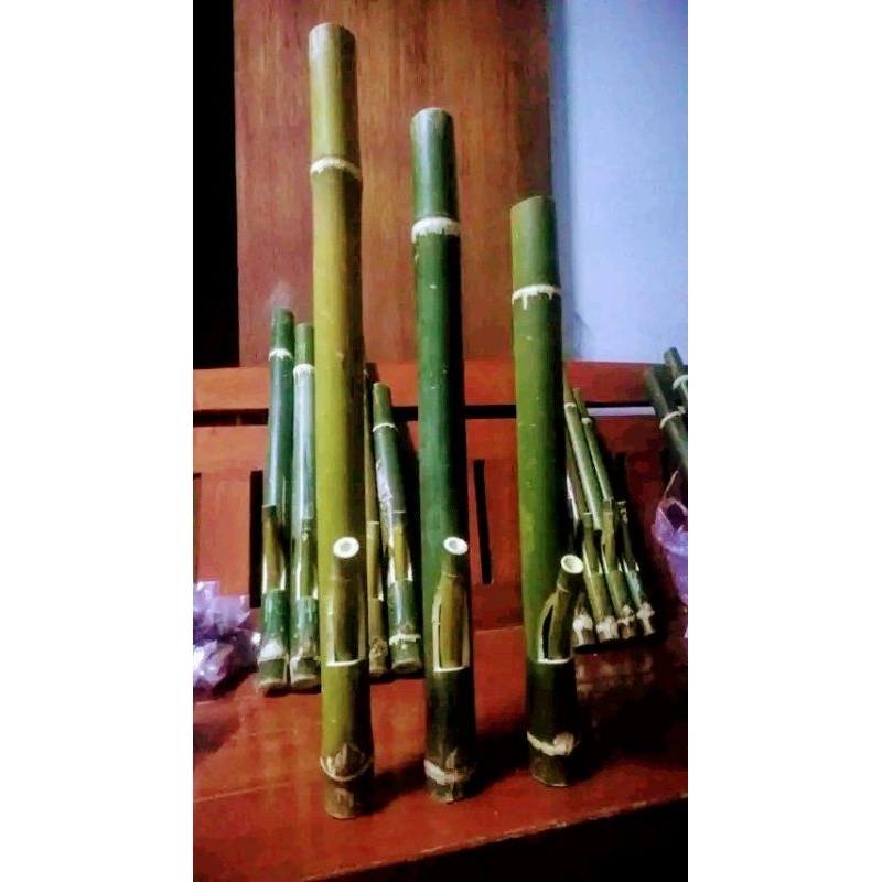 บ้องไม้ไผ่/แจกันกระบอกไม้ไผ่/2ข้อตรงปก/สินค้ารับประกัน/40,50,60cm