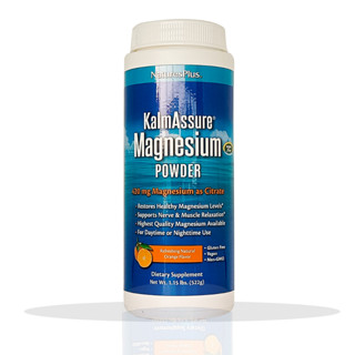 Natural Efe/ NaturesPlus KalmAssure MAGNESIUM POWDER 522g / Refreshing Natural Orange Flavor