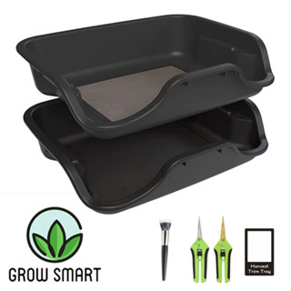 [ใส่โค้ด INCLL99 ลดสูงสุด 100.-] Grow Smart ถาดทริม  ถาดทริมดอก Trimming tray Trim bin set by Harvest more 150 ไมครอน