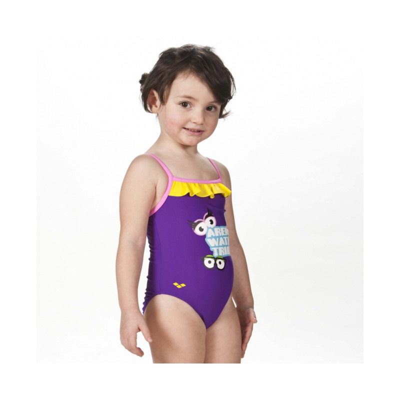 พร้อมส่ง🏊🏻‍♀️ชุดว่ายน้ำเด็กเล็ก 1-2 ปี หญิง Arena Girls' Water Tribe Crown Caps One Piece ชุดว่ายน้ำเด็ก วันพีชเด็ก