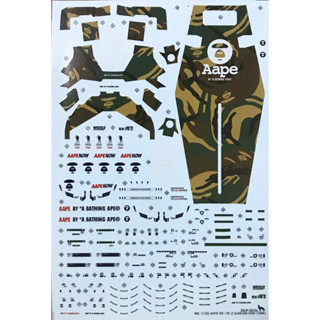 Water Decal Mg AAPE RX-78-2 Gundam GRN-Camo [Delpi Decal]