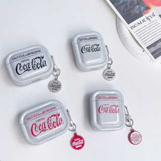 เคสแอร์พอด 3 Case Airpods 3 pro2 case เป็นที่นิยม Coca Cola พร้อมเครื่องประดับ Airpod 3 pro2 case เคส Airpod 1 gen2 case