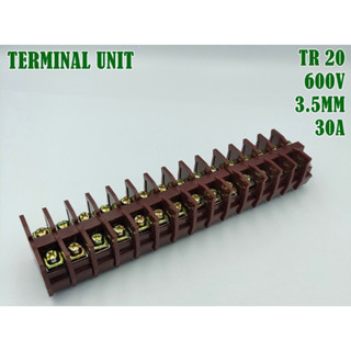 (ราคา ยกกล่อง 120ชิ้น)TR 20 TERMINAL UNIT เทอร์มินอลต่อสาย ขนาด 3.5 สแควมิล 30A