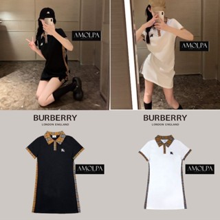 DRESS BURBERRY คอปก 2023SS ห้ามพลาดเลยน้า ใส่แล้วทรงสวย ใส่ทำงาน เที่ยวเล่น เดินห้าง ..... ดินเนอร์  บอกเลยยยยใส่สวย