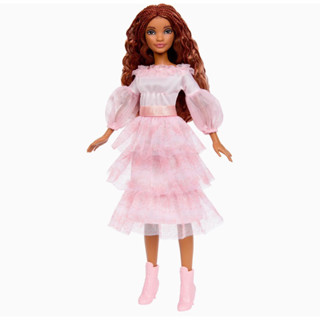 (ของแท้100%) Disney The Little Mermaid, Celebration Ariel Doll with Red Hair and Pink Dress