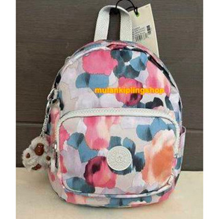 ส่งฟรีEMS Kipling  Mini Backpack - Dreamy Bouquet สายยาว เปลียนเป็น เป้ และ สะพายข้างได้