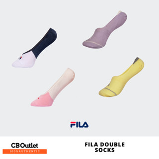 ถุงเท้าออกกำลังกาย ถุงเท้าข้อสั้น FILA DOUBLE SOCKS