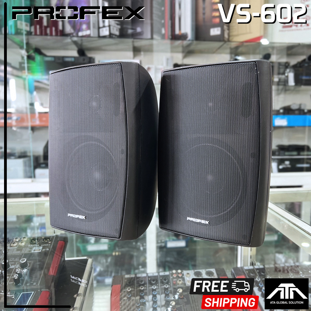ตู้ลำโพงติดผนัง 2 ทาง PROFEX VS-602 ตู้ลำโพงติดผนัง2ทาง 180 W ดอกลำโพง 6.5 นิ้ว ทวิสเตอร์ 1 นิ้ว VS 