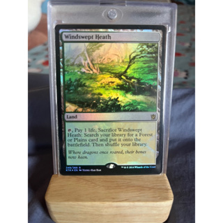 การ์ด MTG Windswept Heath Foil Land Magic the Gathering EDH รุ่น KTK สภาพ Nm