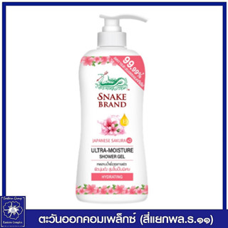 Snake Brand ตรางู เจลอาบน้ำ อัลตร้ามอยเจอร์ ไฮเดรทติ้ง (สีชมพู) 450 มล.  3492