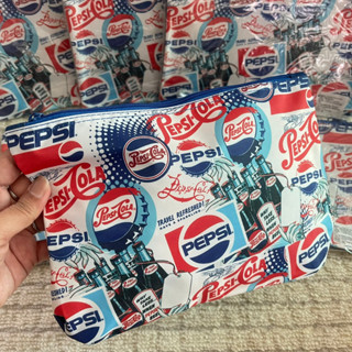 พร้อมส่ง 🔥 | ของสะสม กระเป๋าเป๊ปซี่ Pepsi 1 ใบ กระเป๋าดินสอ แฟชั่น กระเป๋าเครื่องสำอาง ขนาดพกพาเดินทาง ขนาด 24x19 cm