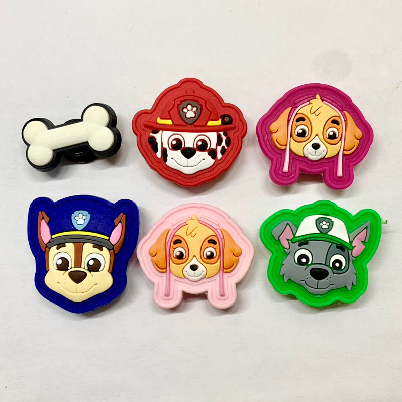 JBLR 👠🌈 🐾 🐾 ตัวติดรองเท้ามีรู  รูเล็ก “ ขบวนการ เจ้าตูบ สี่ขา  “ 🌈🌸🌀Shoe charm crocs LiteRide ” Paw Patrol ”งานดีสีสวยสด