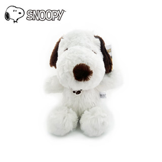 ตุ๊กตา สนูปปี้ ขาวน้ำตาล / Snoopy WhiteBrown นั่ง 10 นิ้ว