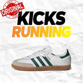 adidas originals Samba White green style Running shoes ของแท้ 100 %