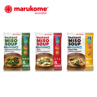 MARUKOME มารุโคเมะ Instant Miso Soup Ryotei no Aji 8serving ซุปมิโซะสำเร็จรูปเรียวเทโนะอาจิ 8เสิร์ฟ สูตรออริจินัล