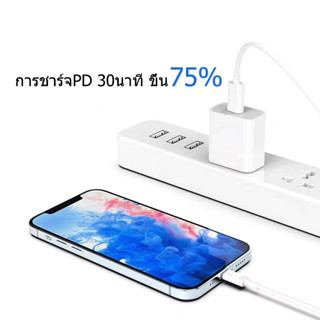 พร้อมส่งชุดสายชาร์จสำหรับไอโฟน18-20วัต อะแดปเตอร์USB-C พร้อมสายชาร์จ