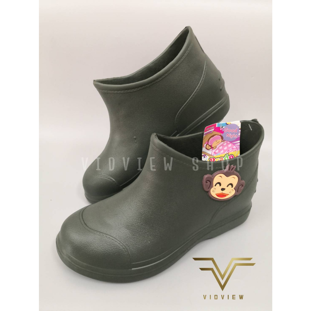 VIDVIEW !!ลดสนั่น!! รองเท้าบูท ข้อสั้น Prado Gang เบอร์ 36-42 รองเท้าใส่สบาย รองเท้าผู้หญิง บูทข้อสั้น 91G