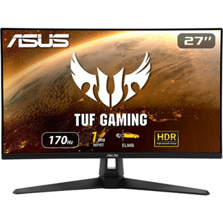 ASUS TUF Gaming 27" 2K HDR Monitor VG27AQ1A - QHD (2560 x 1440), IPS, 170Hz (Supports 144Hz), 1ms, Extreme Low Motion Blur, Speaker, G-SYNC Compatible, VESA Mountable, DisplayPort - 3 yrs warranty