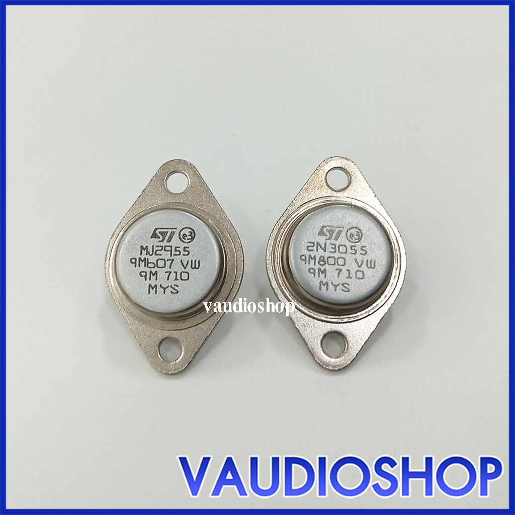 2N3055 + MJ2955 ทรานซิสเตอร์(ขายเป็นคู่) ทรานซิสเตอร์ Transistor จำนวน 1 คู่ 2N 3055 MJ 2955