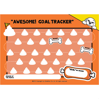 Rudolph the Awesome : กระดาษโน้ต Goal Tracker