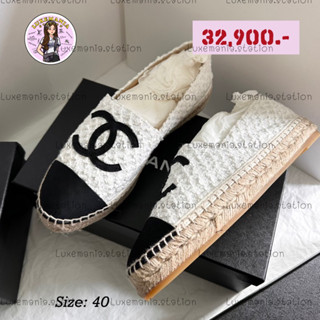 👜: New!! Chanel Espadrilles Size 40‼️ก่อนกดสั่งรบกวนทักมาเช็คสต๊อคก่อนนะคะ‼️