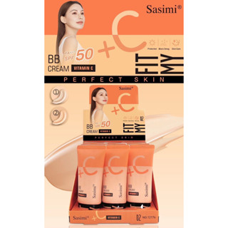 SASIMI BB Cream Vitamin C SPF 50PA+++ ซาซิมิบีบีครีมผสมกันแดด