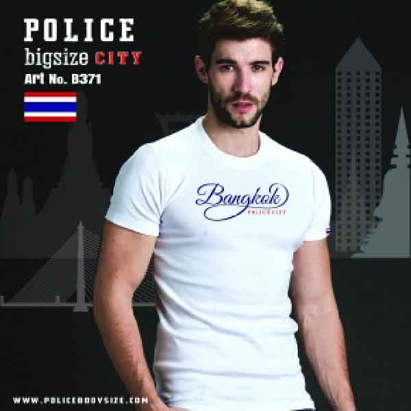 Police เสื้อยืด ลาย Bangkok ทรง slim fit ใส่ได้ทั้งผู้หญิง/ชาย (F560,B371,X107) — صورة 2