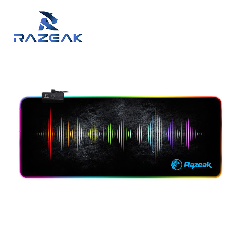 Razeak รุ่น RP-05 แผ่นรองเมาส์ RGB มี12โหมดไฟ แผ่นรองเมาส์ Mouse Pad Gaming Speed