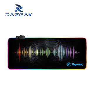 Razeak รุ่น RP-05  แผ่นรองเมาส์ RGB มี12โหมดไฟ แผ่นรองเมาส์ Mouse Pad Gaming Speed