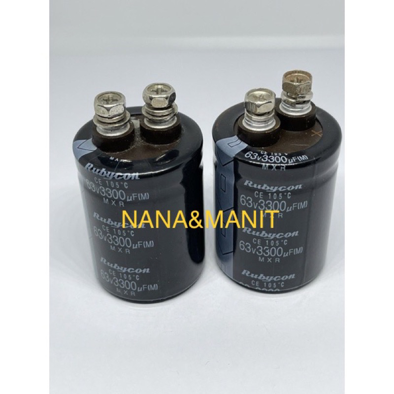 CAPACITOR 3300UF 63V อ้วน35MM*สูง50MM หัวน็อต❗️พร้อมส่งในไทย🇹🇭🚚ราคาต่อตัว✅