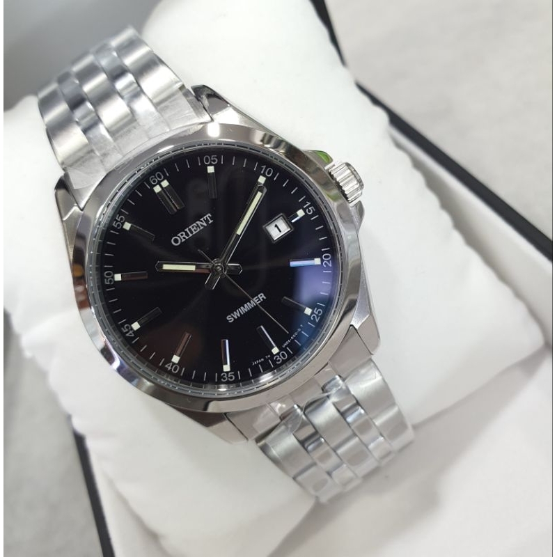 นาฬิกา Orient Contemporary Quartz, สายเหล็ก (UND6003B)