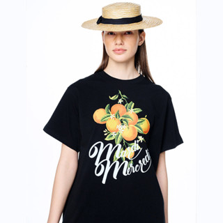 MARDI MERCREDI TSHIRT ORANGE BRANCHE_BLACK direct shipiing from korea