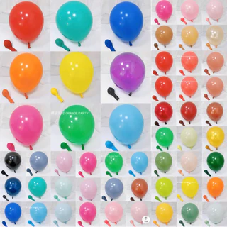 🎈ลูกโป่งยางสีด้าน เนื้อแมท 5,12 นิ้ว แบ่งขาย สีชัด หนา เหนียว พร้อมส่งในไทย