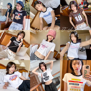 ￼new ꔛ .* เสื้อครอป เสื้อยืด mini baby tee -Athletic Girl Tee Vol.2