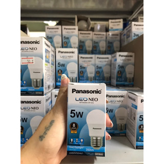 (สินค้าลดราคา) PANASONIC หลอดไฟ พานาโซนิค LED BULB NEO 5W แสงสีขาว