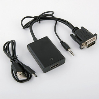 สายแปลงอะแดปเตอร์เสียง VGA HD Adapte rFull HD  VGA To HDMI