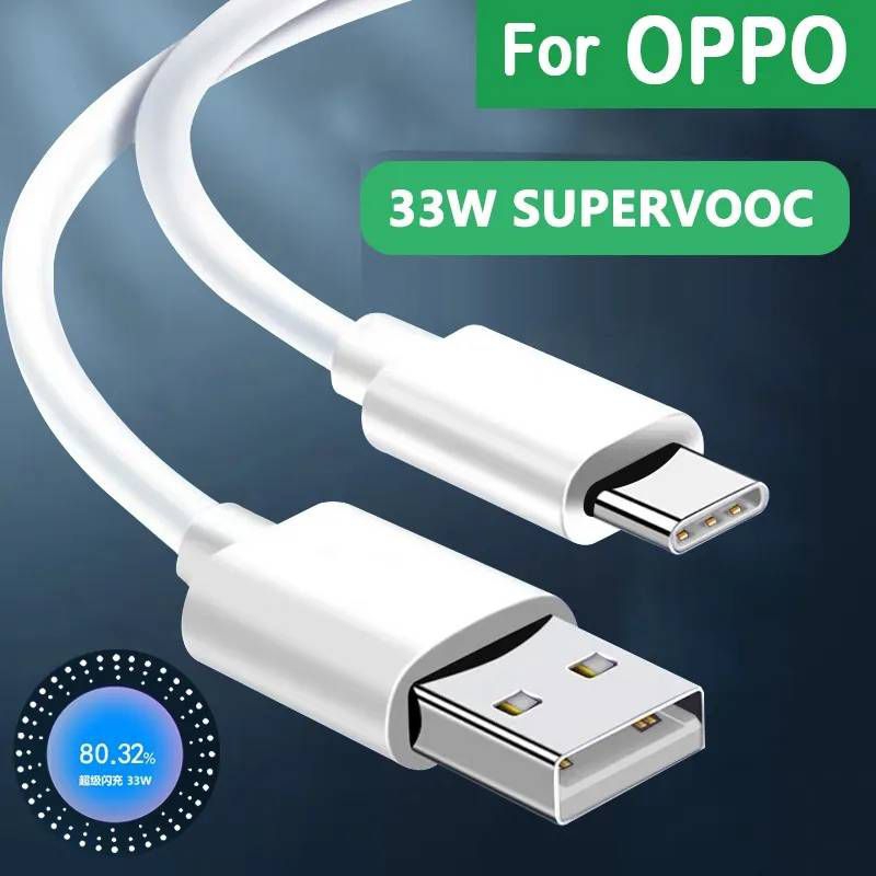 สายชาร์จ OPPO 33W แท้ ชาร์จเร็ว SuperVOOC Charge Cable USB Type C Charger For OPPO A93 A55s A57 A36 A11s A54s A56 A55 5G