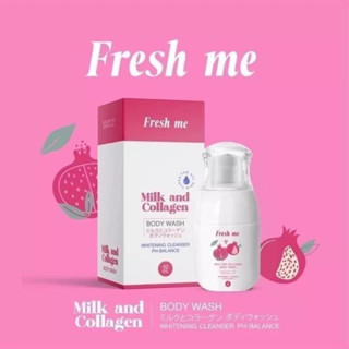 FRESH ME ล้างหอยหอม ล้างหอยทับทิม 70 ml Fresh Me Milk and Collagen Body Wash น้ำยาล้างน้องสาว 70มล. ( 1 ขวด )